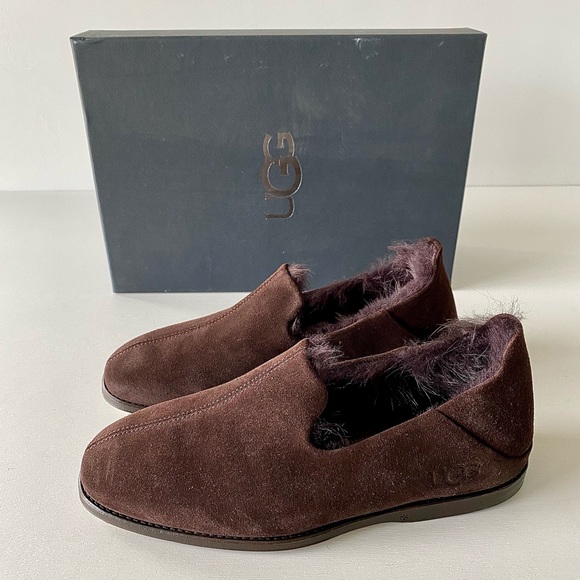✨New UGG Chateau Suede Shearling Lined Slippers - Picture 5 of 9